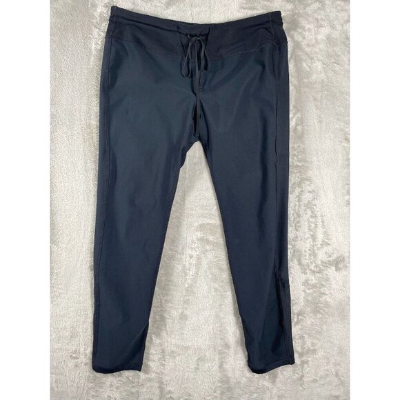 Nike Dri-Fit Black Mesh Panel Active Leggings Women’s Size XL - Picture 12 of 16